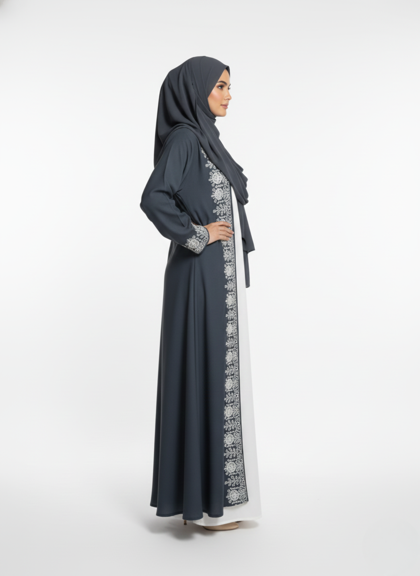 Maxi overgown emblines wos (silk)