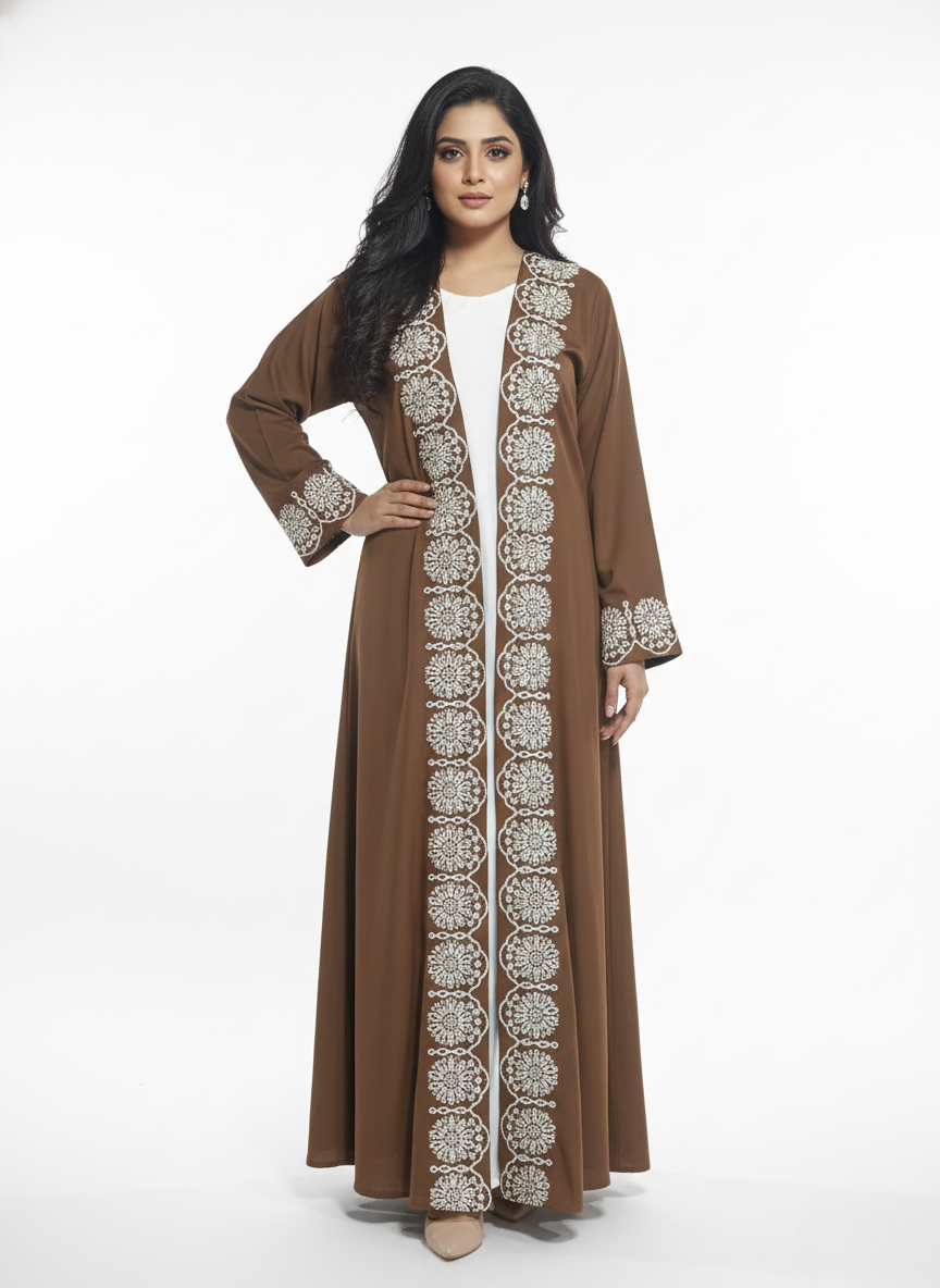 Maxi overgown emblines wos (silk)