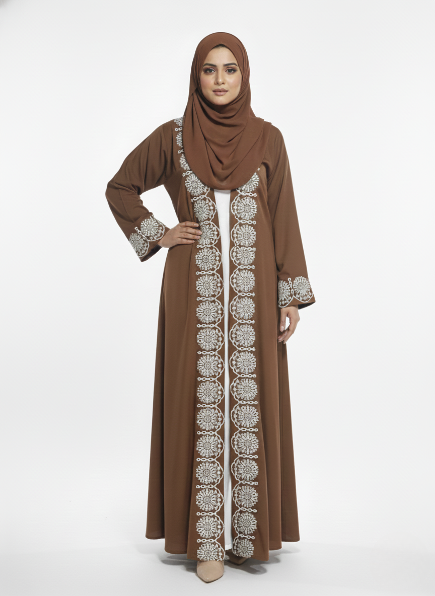 Maxi overgown emblines wos (silk)