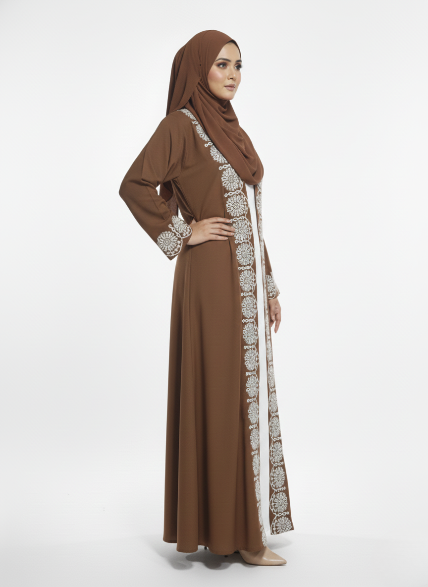 Maxi overgown emblines wos (silk)