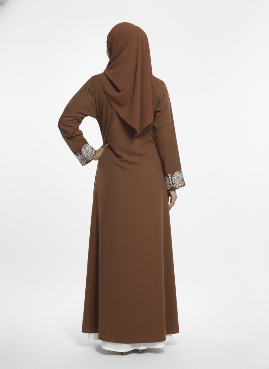 Maxi overgown emblines wos (silk)
