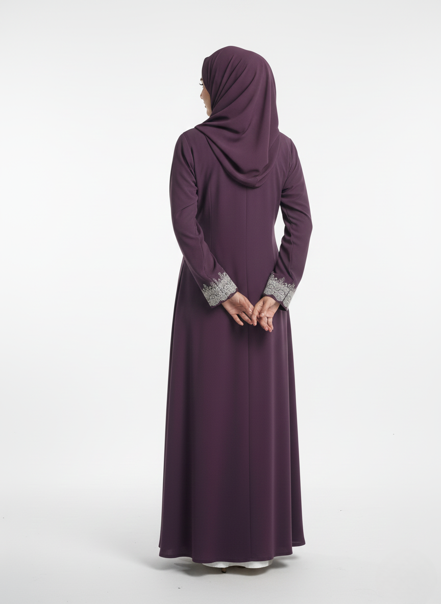 Maxi overgown emblines wos (silk)