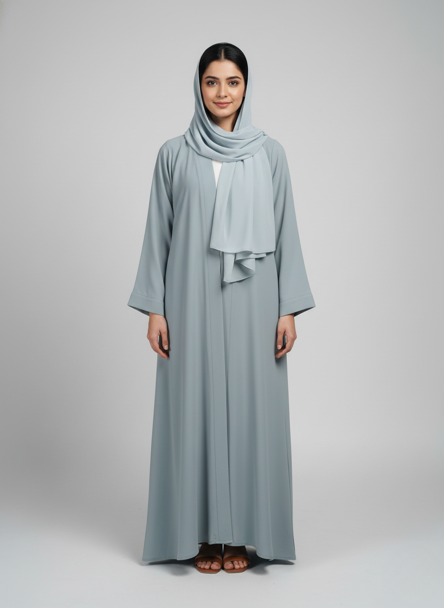 Gown f/o plain w/p (rok) with stole