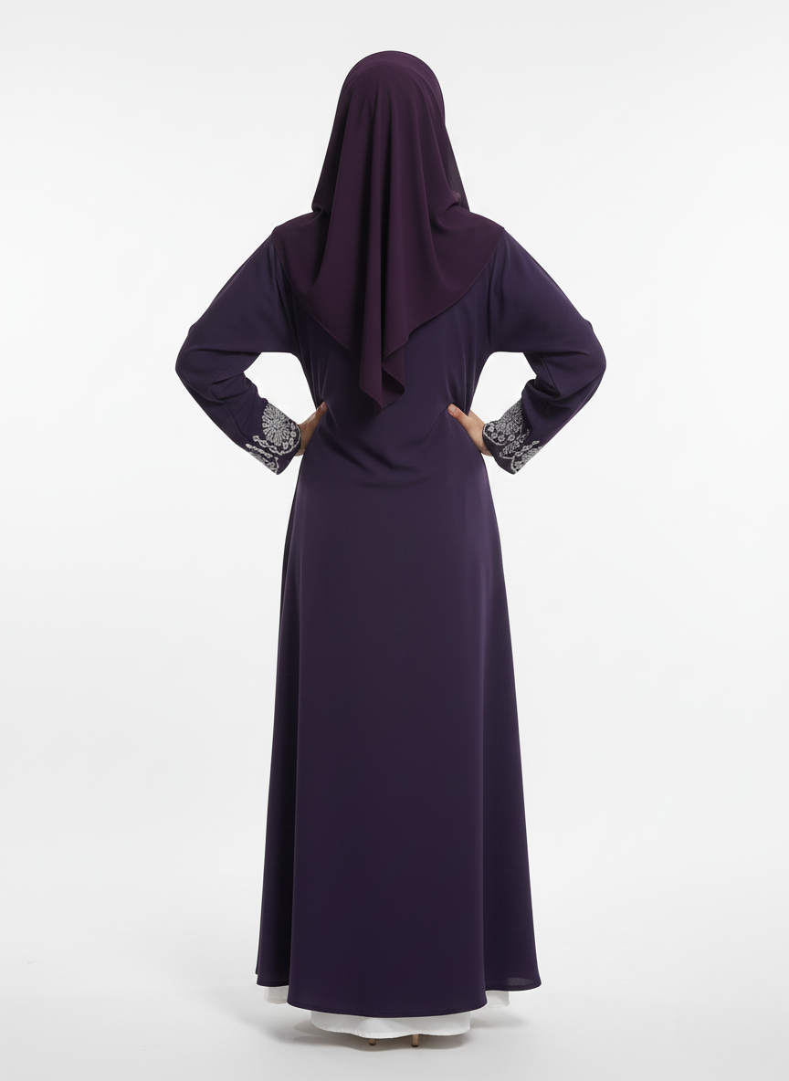 Maxi overgown emblines wos (silk)