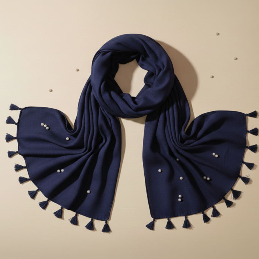 Stole khaddi plain tussle