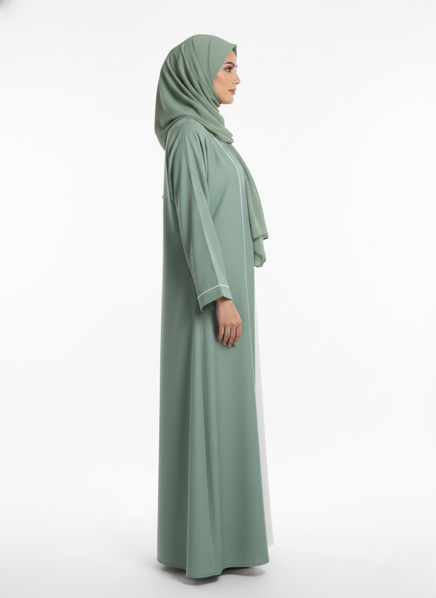 Maxi overgown plain (silk)