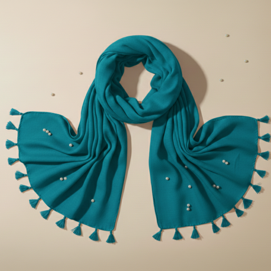 Stole khaddi plain tussle