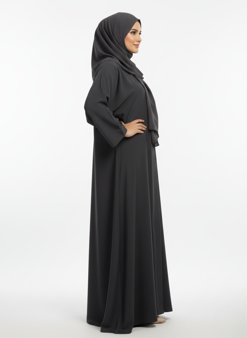 Gown f/o plain w/p (rok) with stole